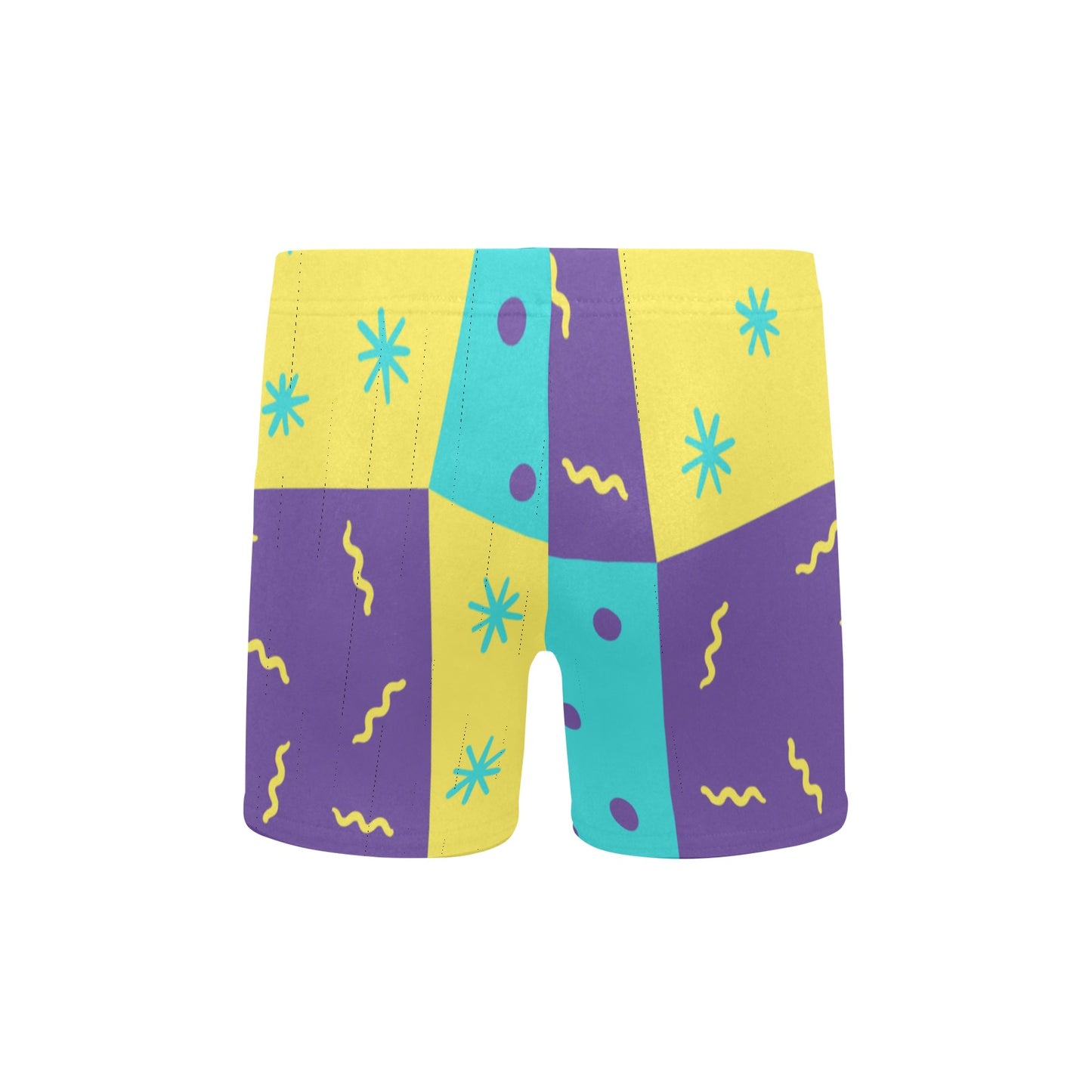 Purple Party Little Boys' Swimming Trunks