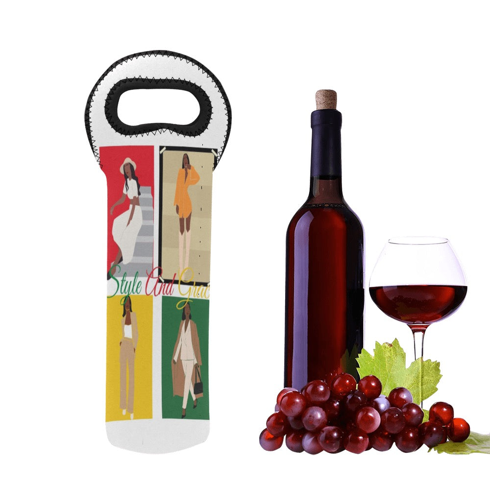 Style and Grace Neoprene Wine Bag