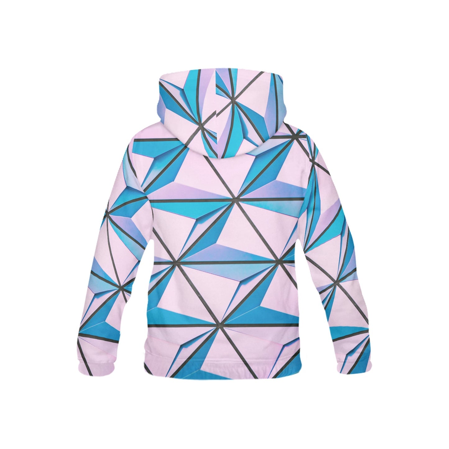 Pink Abstract Hoodie For Kid