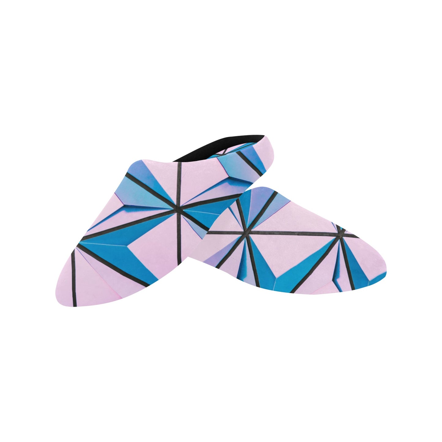 Color Abstract Women's Non-Slip Cotton Slippers