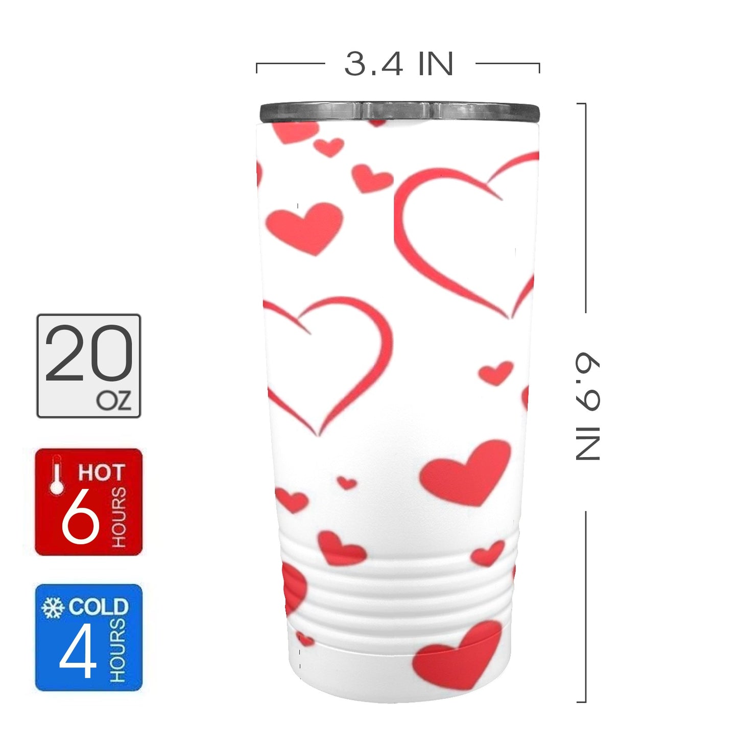 You & Me Valentine’s Day 20oz Insulated Stainless Steel Mobile Tumbler