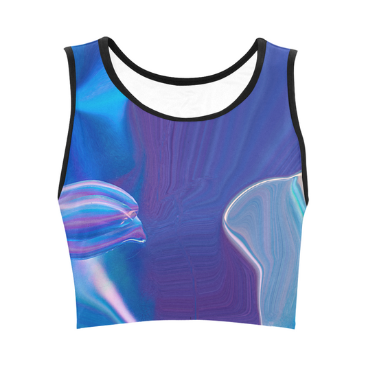 Blue Aura Women's Crop Top