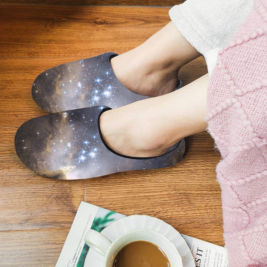 Night Galaxy Women's Non-Slip Cotton Slippers