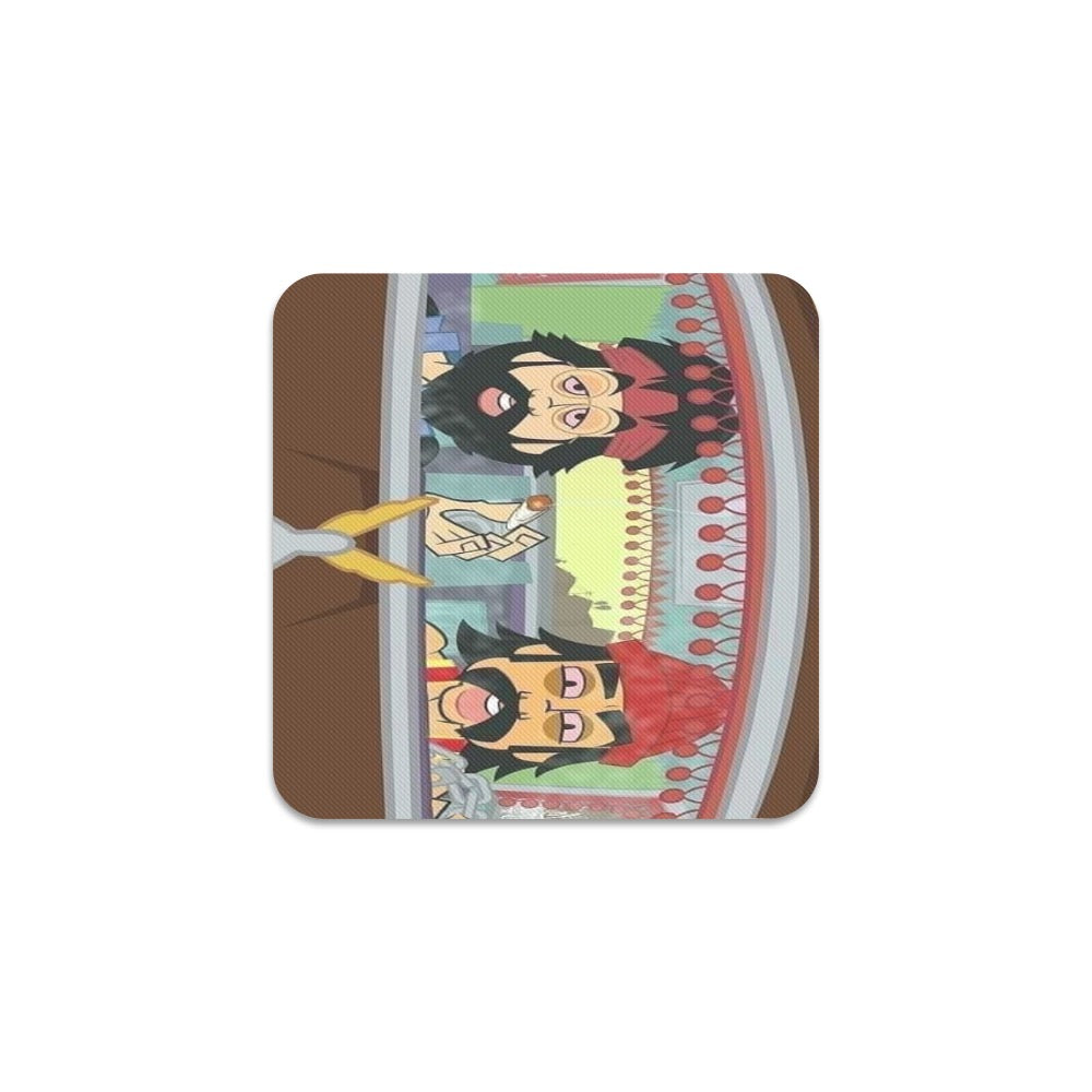 Cartoon Square Coaster