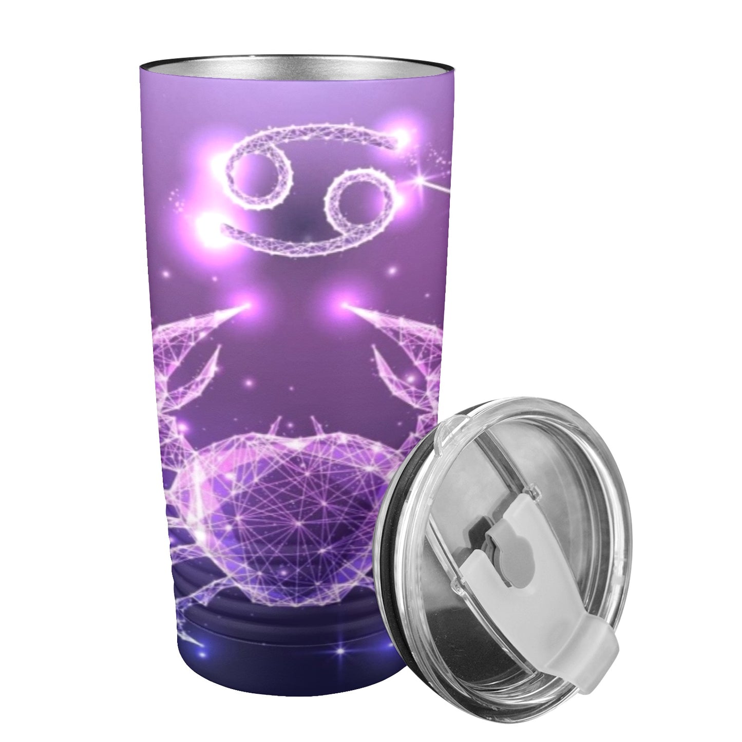 Cancer 20oz Insulated Stainless Steel Mobile Tumbler