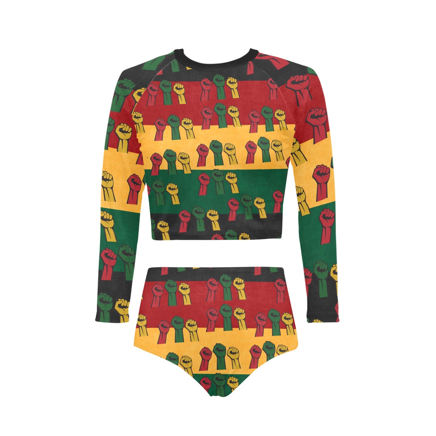 Fist of Unity Long Sleeve Bikini Set