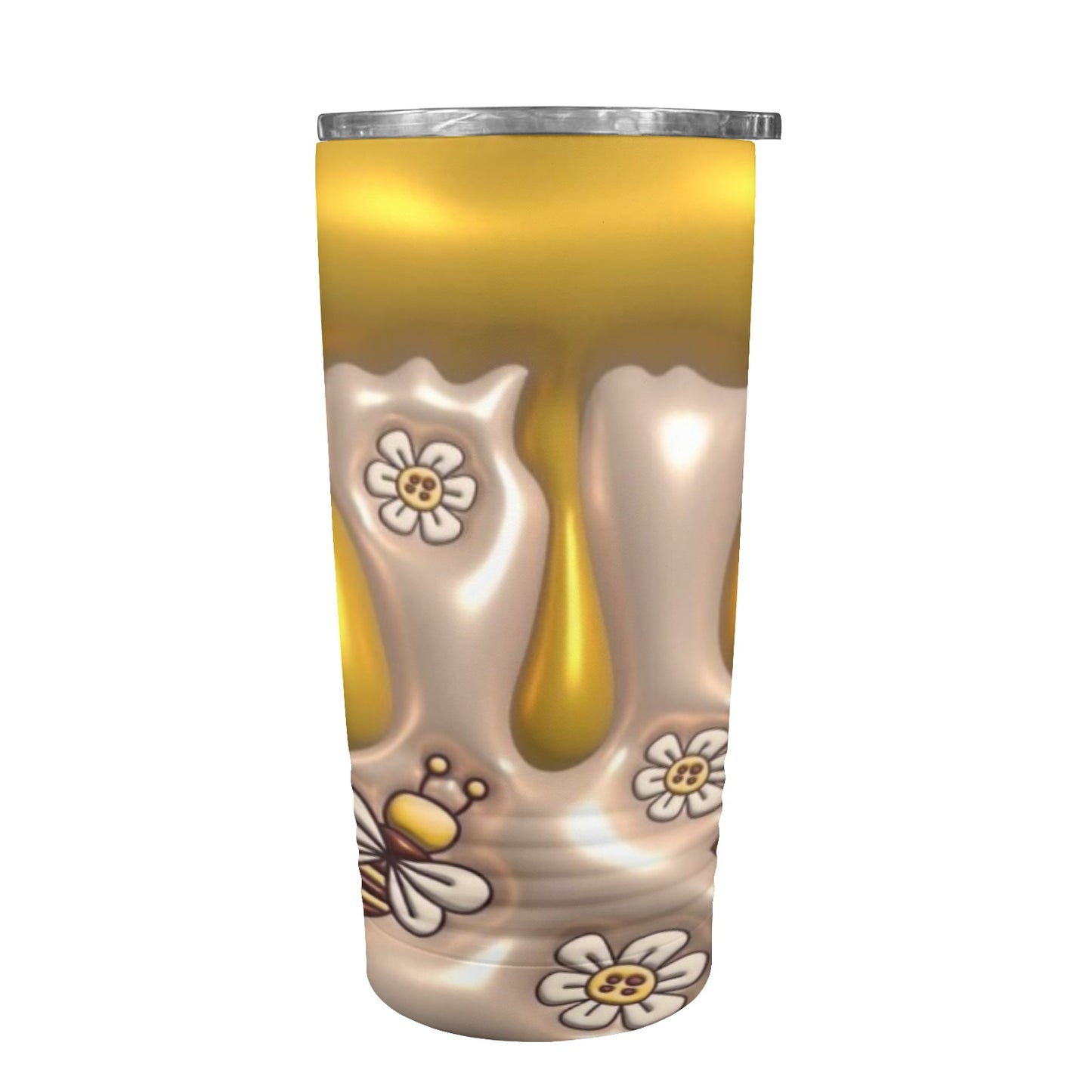 Honey Bee 20oz Insulated Stainless Steel Mobile Tumbler