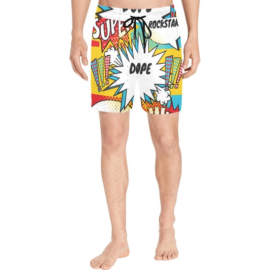 Comic Words Men's Swim Shorts