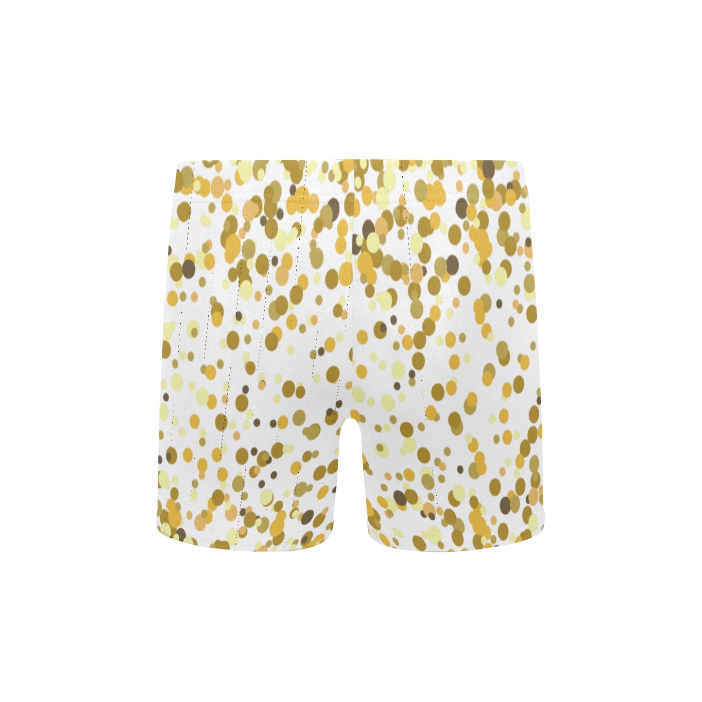 Gold Confetti Little Boys' Swimming Trunks