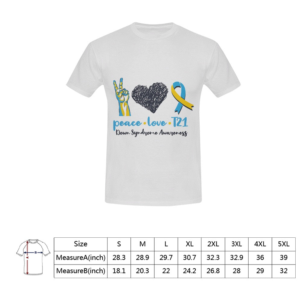 AWARENESS - Down Syndrome Men's T-Shirt