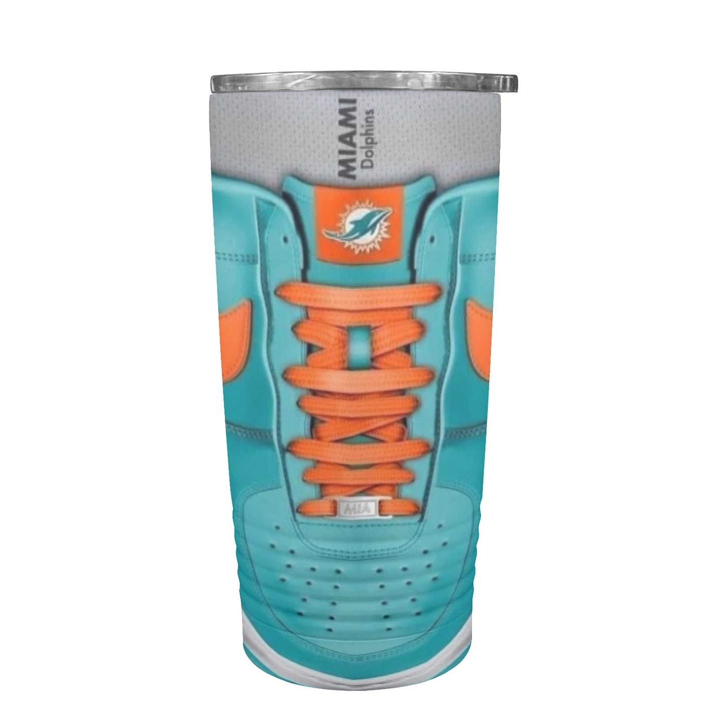 Miami Dolphins Sneakers 20oz Insulated Stainless Steel Mobile Tumbler