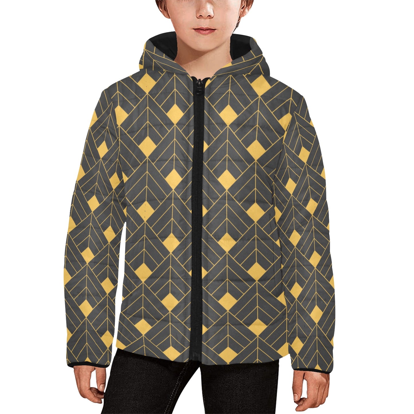 Gold Diamond Kids Hooded Jacket