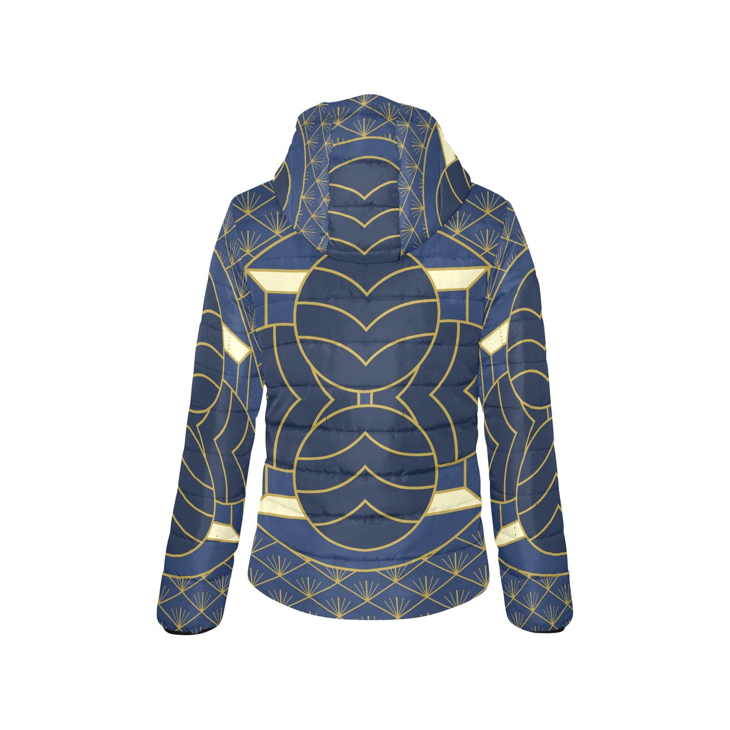 Navy Cut Women's Hooded Jacket