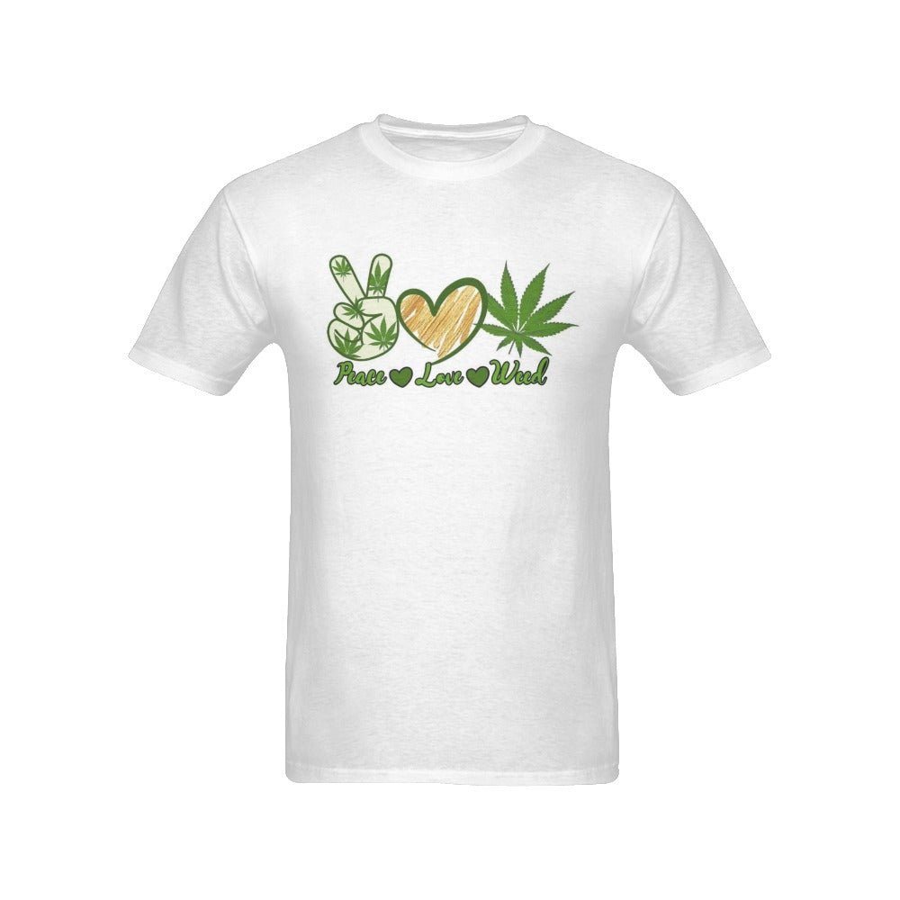 Peace, Love & Weed 420 Men's T-Shirt