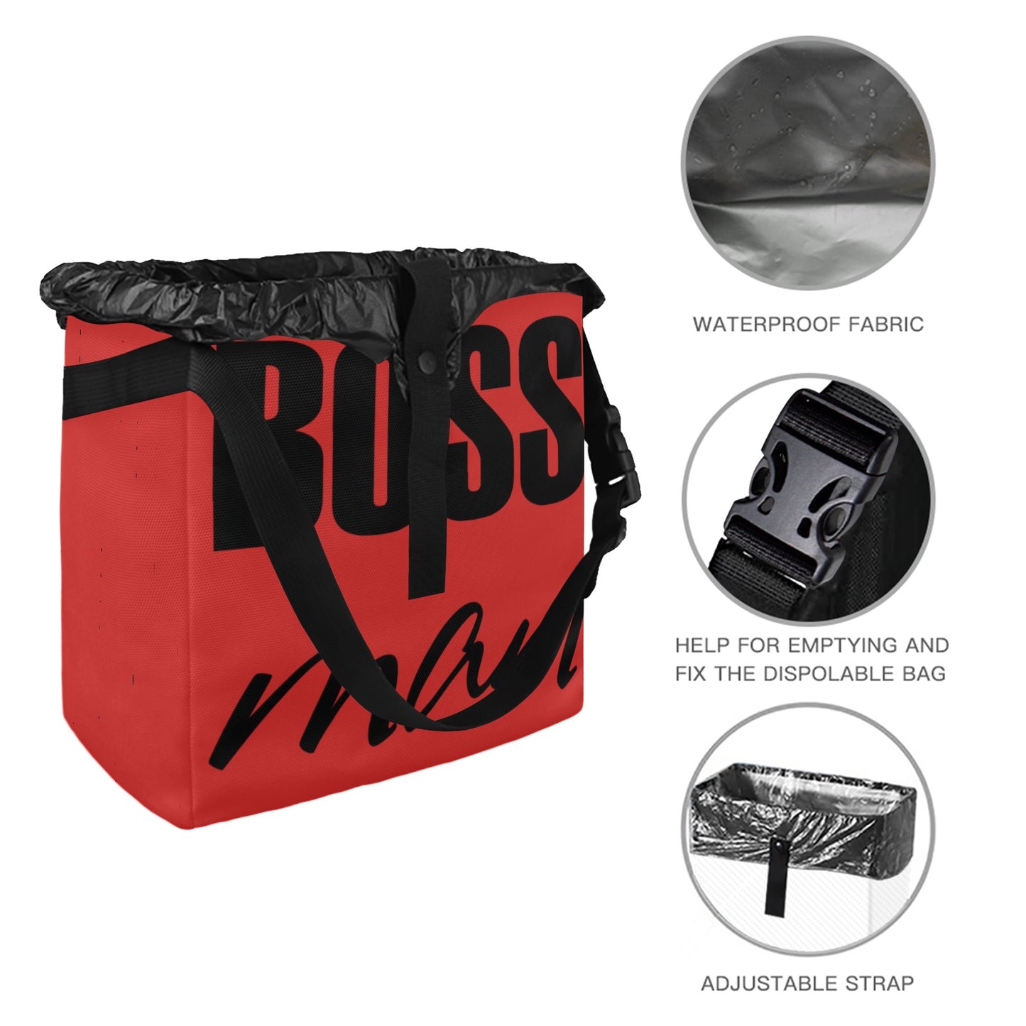 Boss Man Car Trash Bag