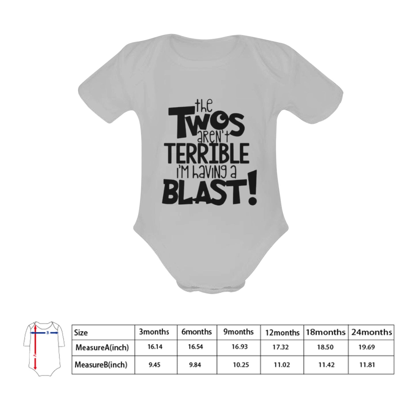 Terrible Two's Baby Onesie