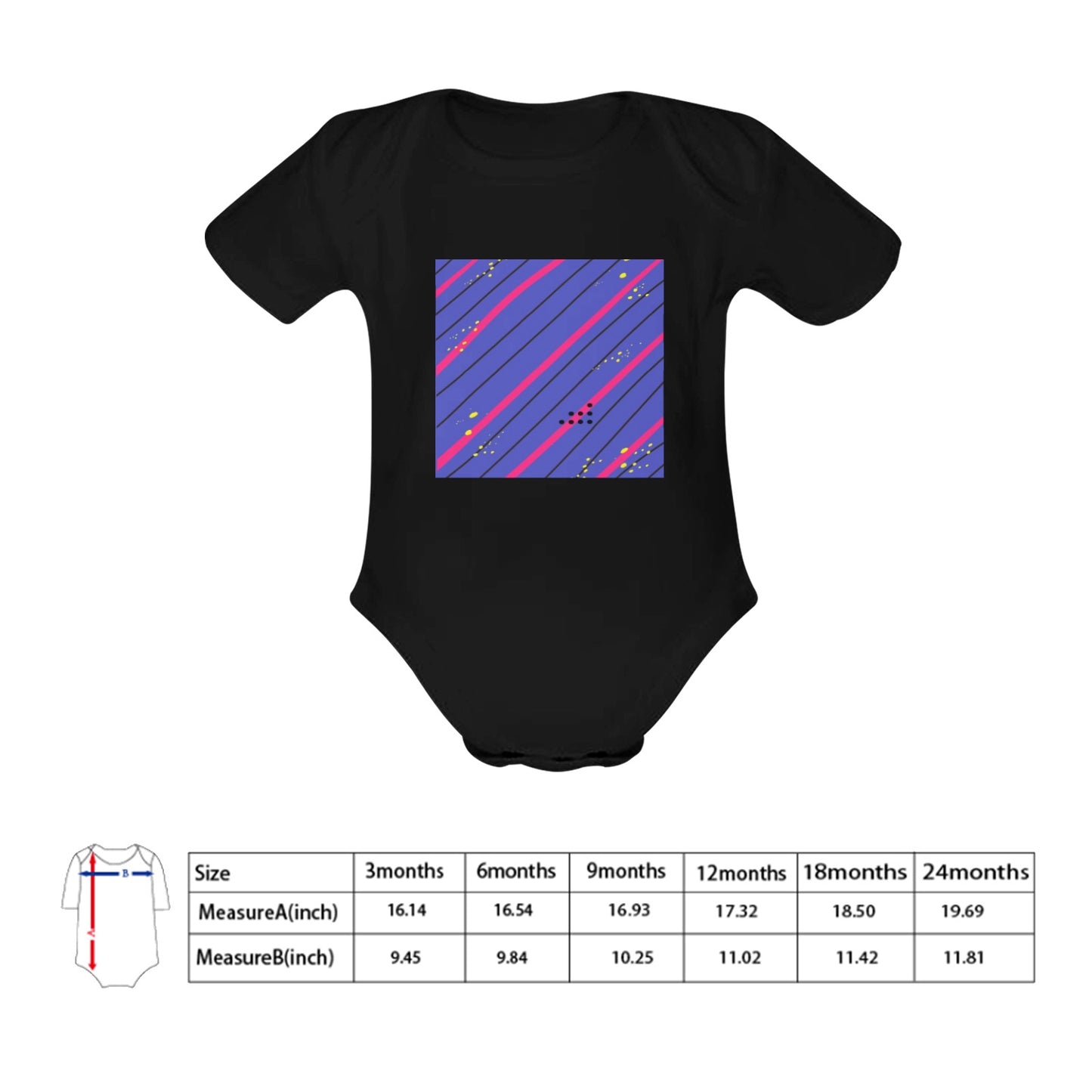 Blue Streak Baby Onesie