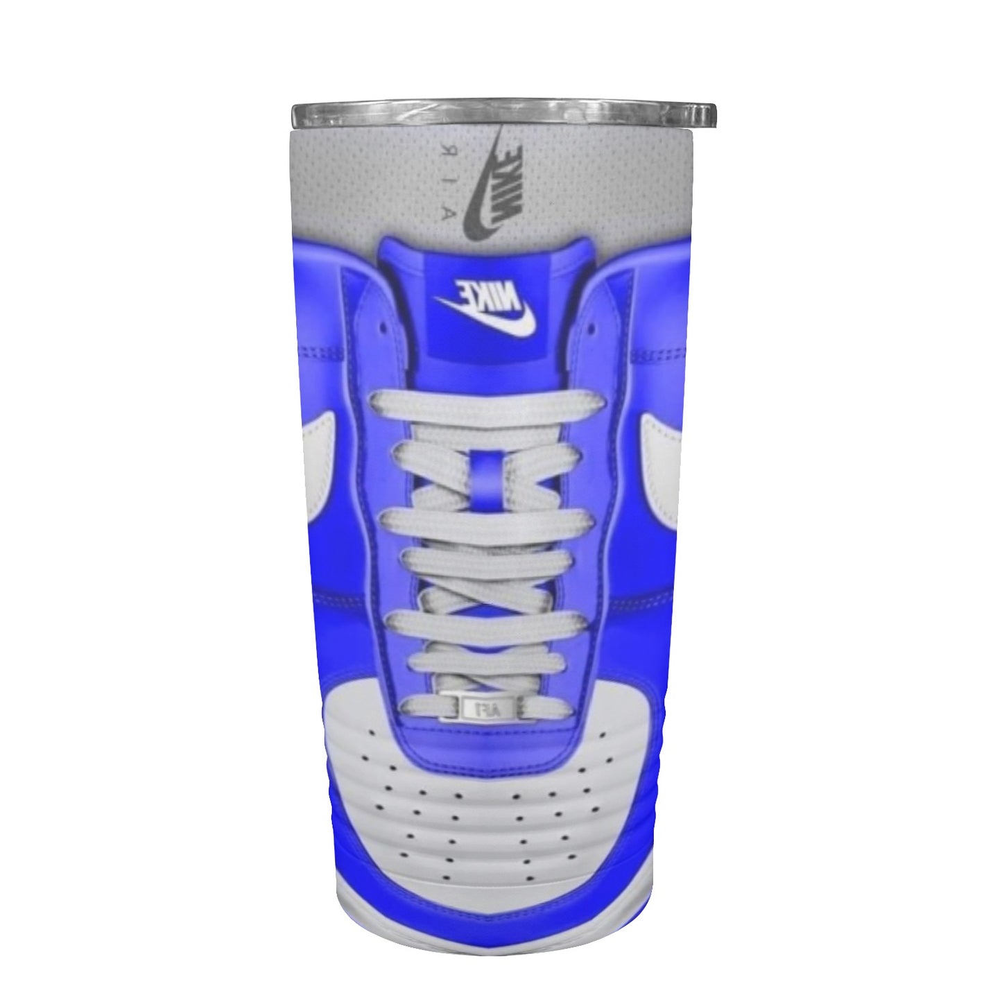 Blue and White Sneakers 20oz Insulated Stainless Steel Mobile Tumbler