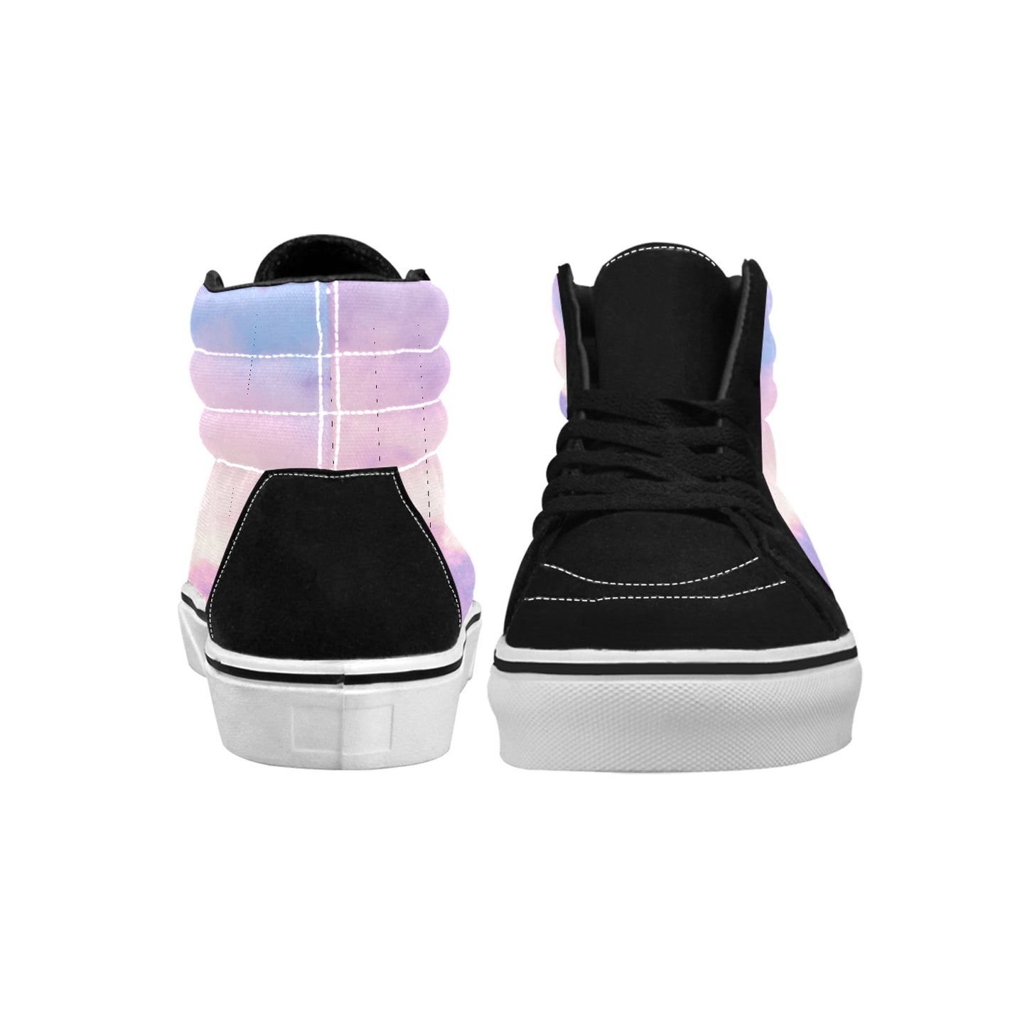 Pastel Skies Women's High Top Skateboarding Shoes