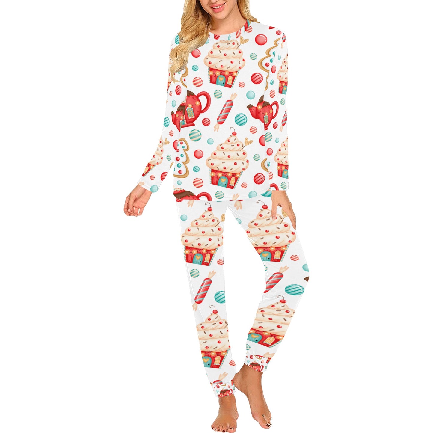 Sweets And Treats Christmas Women's Pajama Set