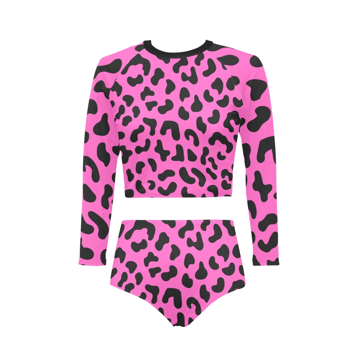 Pink Chee Long Sleeve Bikini Set