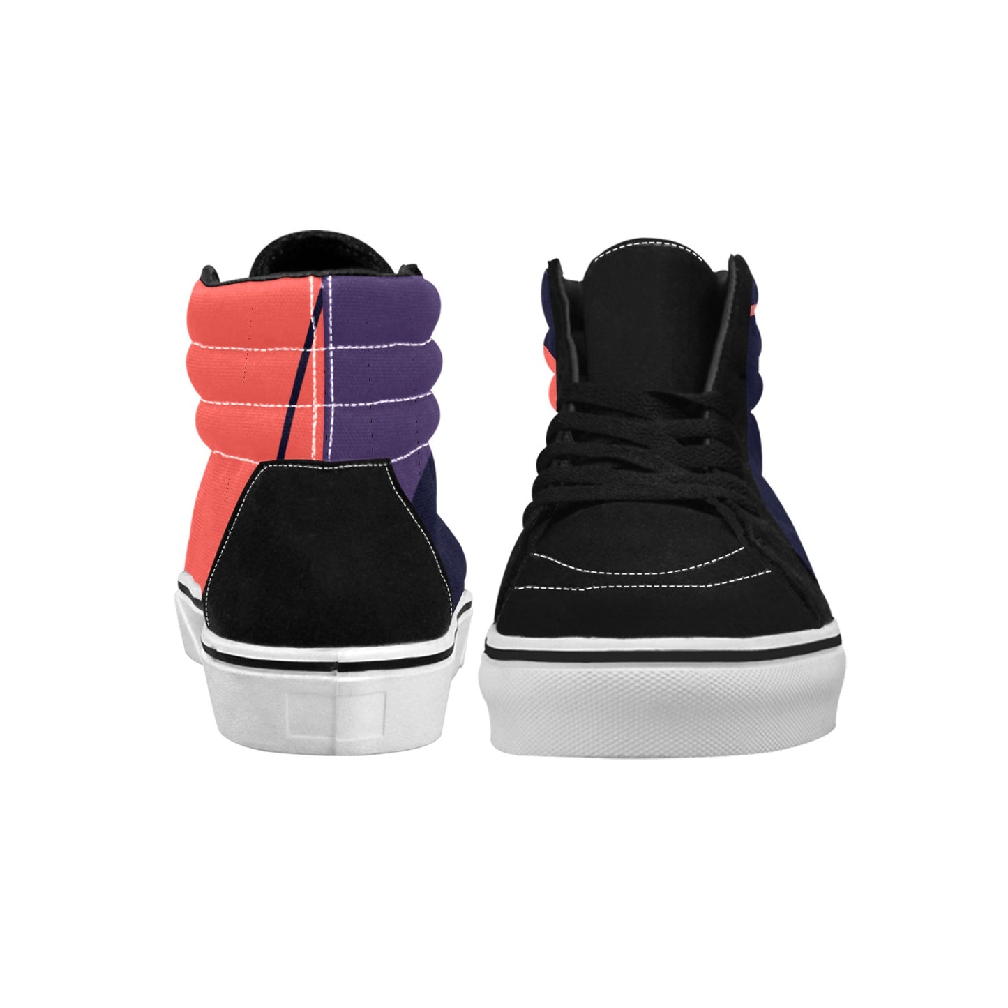 Orange You Women's High Top Skateboarding Shoes