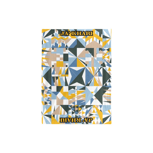 Ja’ Khari Blue Abstract Baby Blanket 30"x40"