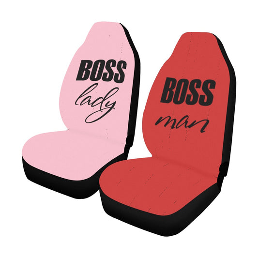 Boss Couple Car Seat Covers (Set of 2 Separated Designs)