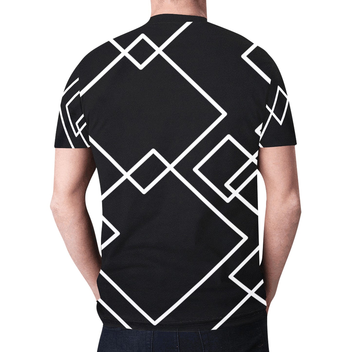 Black Squared T-shirt- Men