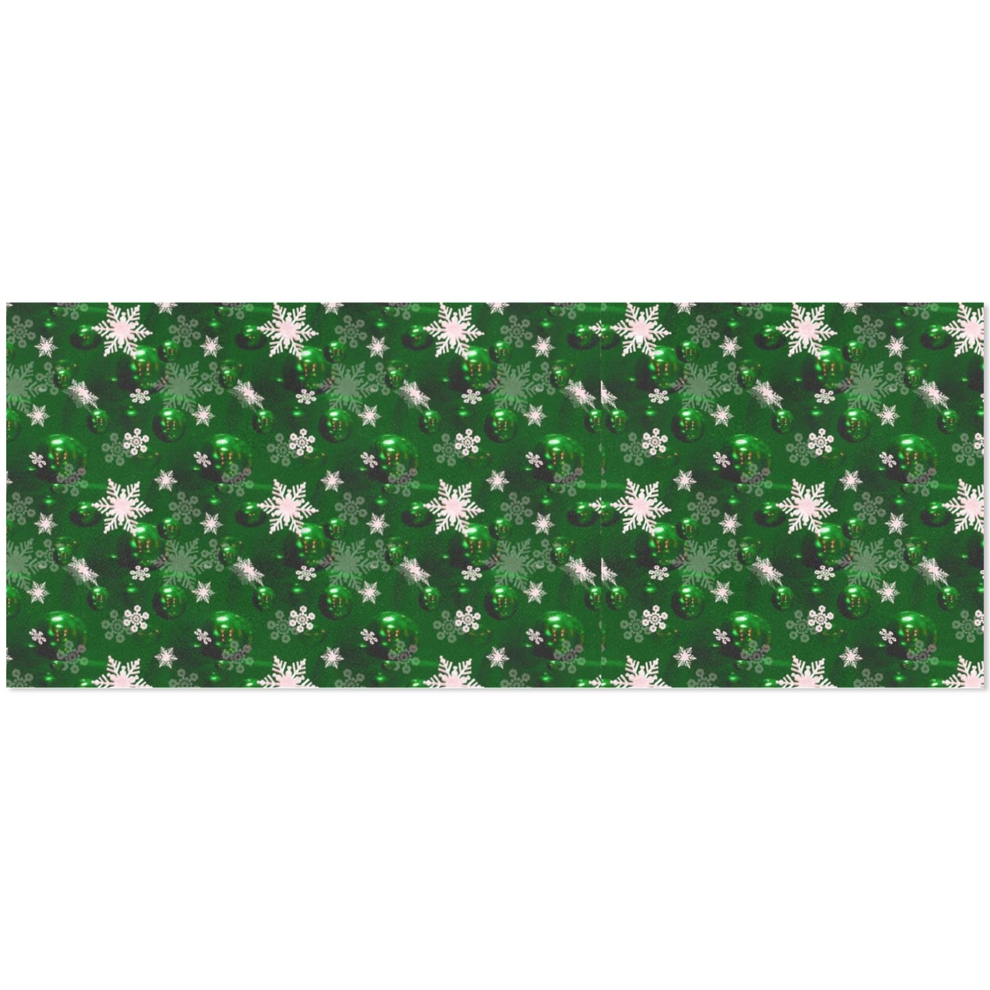 Green Bells- Christmas Gift Wrapping Paper 58"x 23" (3 Rolls)