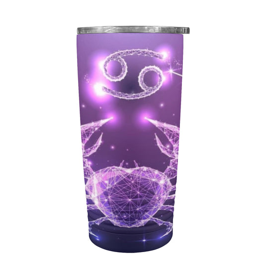 Cancer 20oz Insulated Stainless Steel Mobile Tumbler