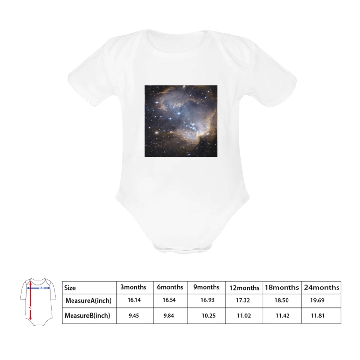 Night Galaxy Baby Onesie