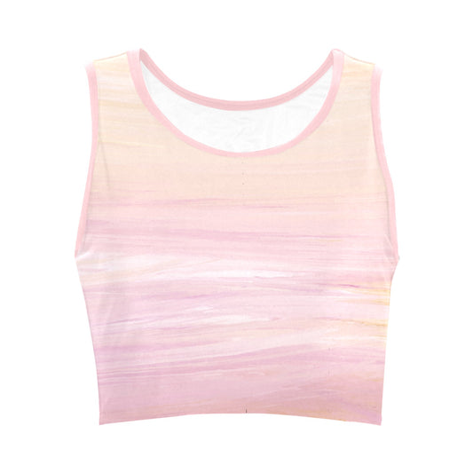 Peach Ombre Women's Crop Top