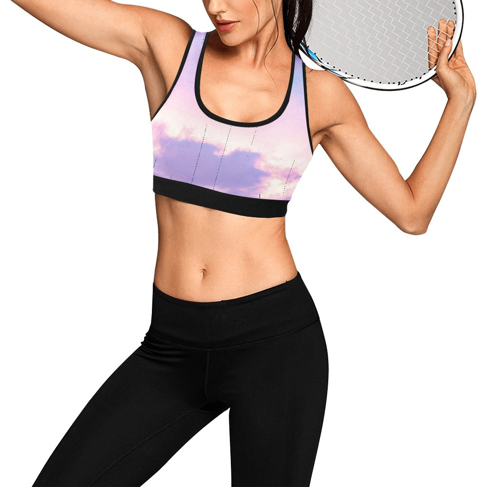 Pastel Skies Women's Sports Bra