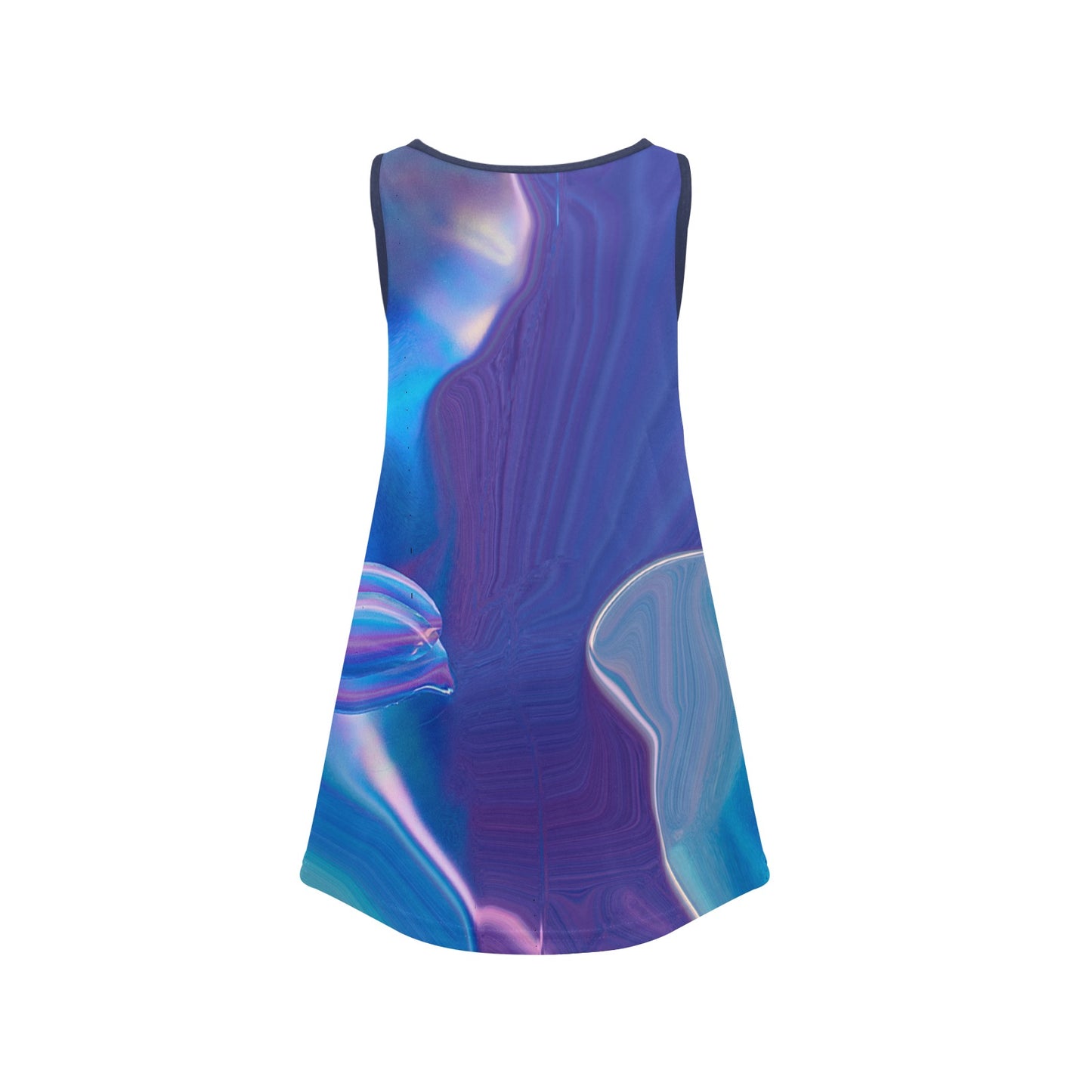 Blue Aura Girl's Sleeveless Dress