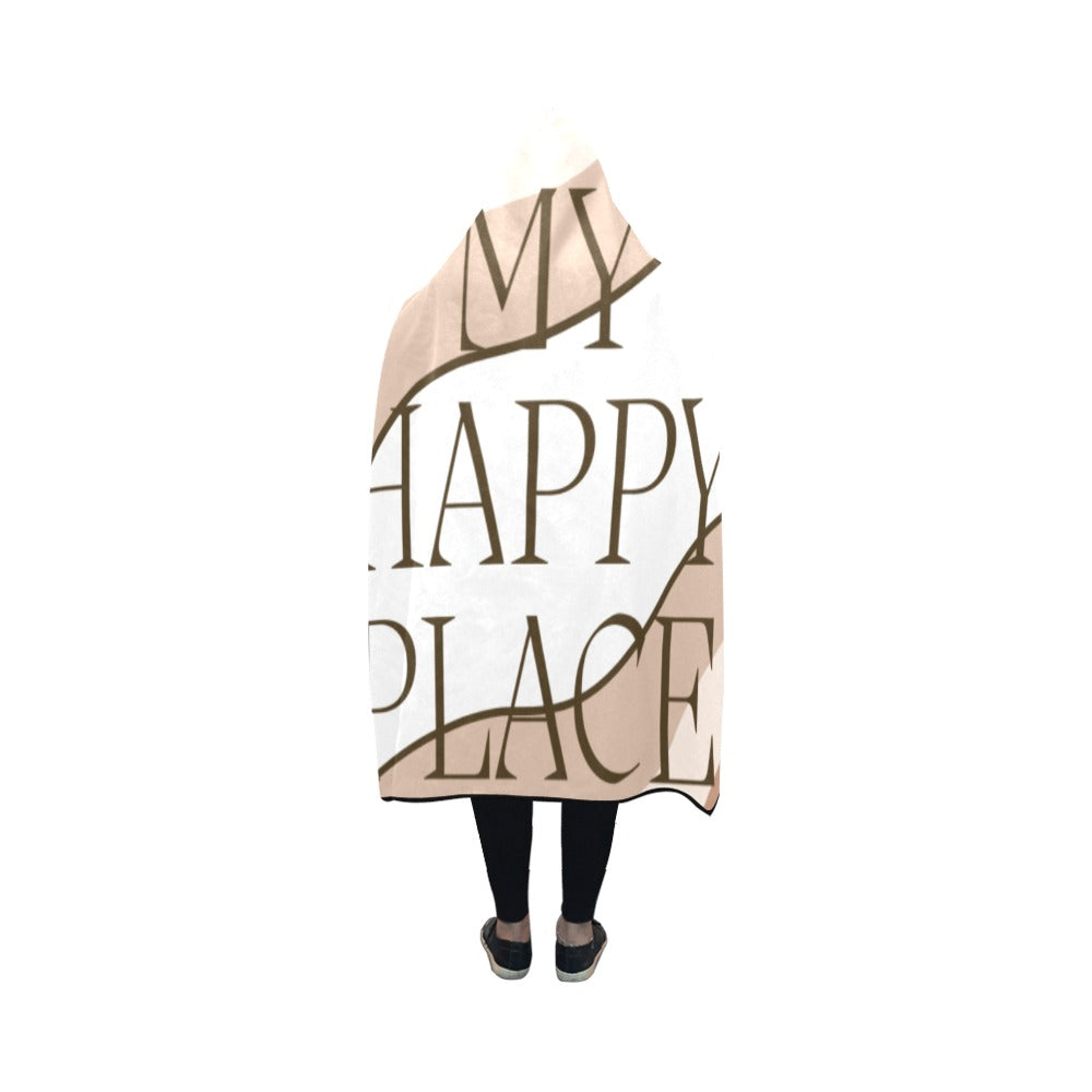 My Happy Place Hooded Blanket 50''x40''