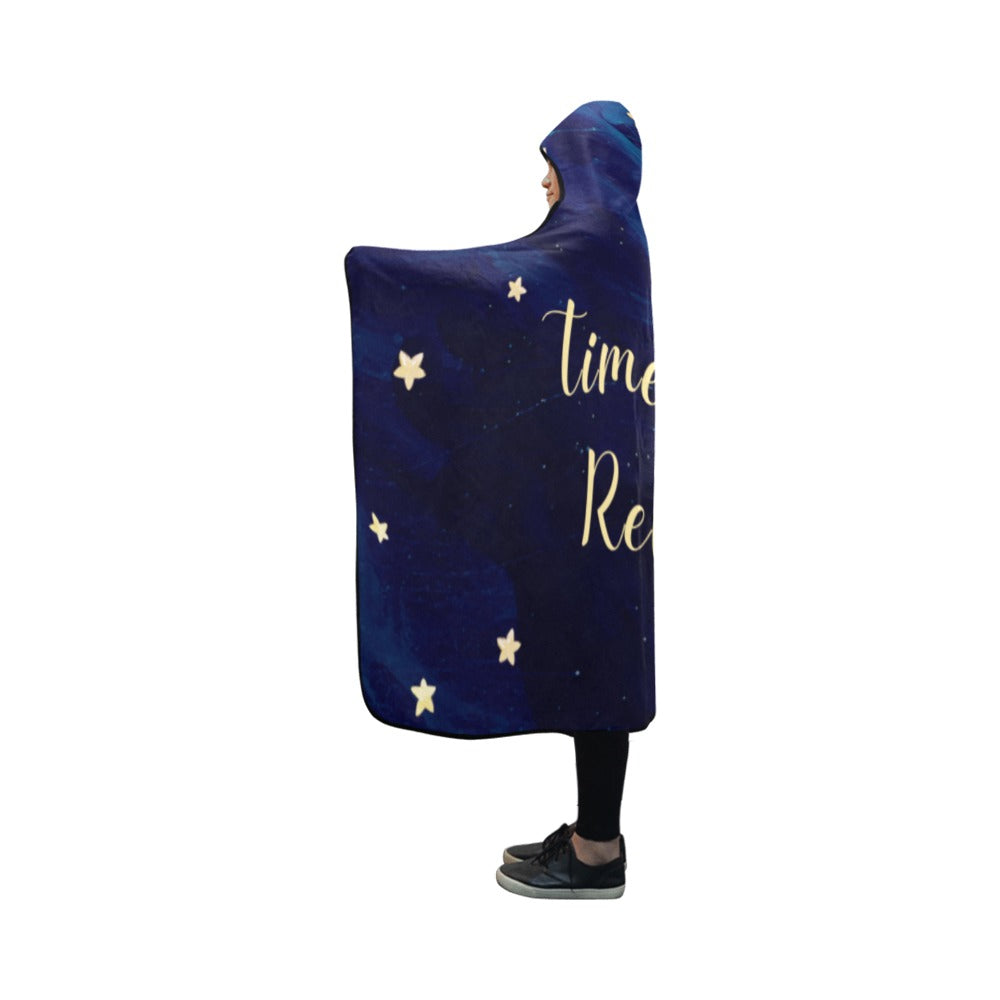 Time To Relax Hooded Blanket 50''x40''