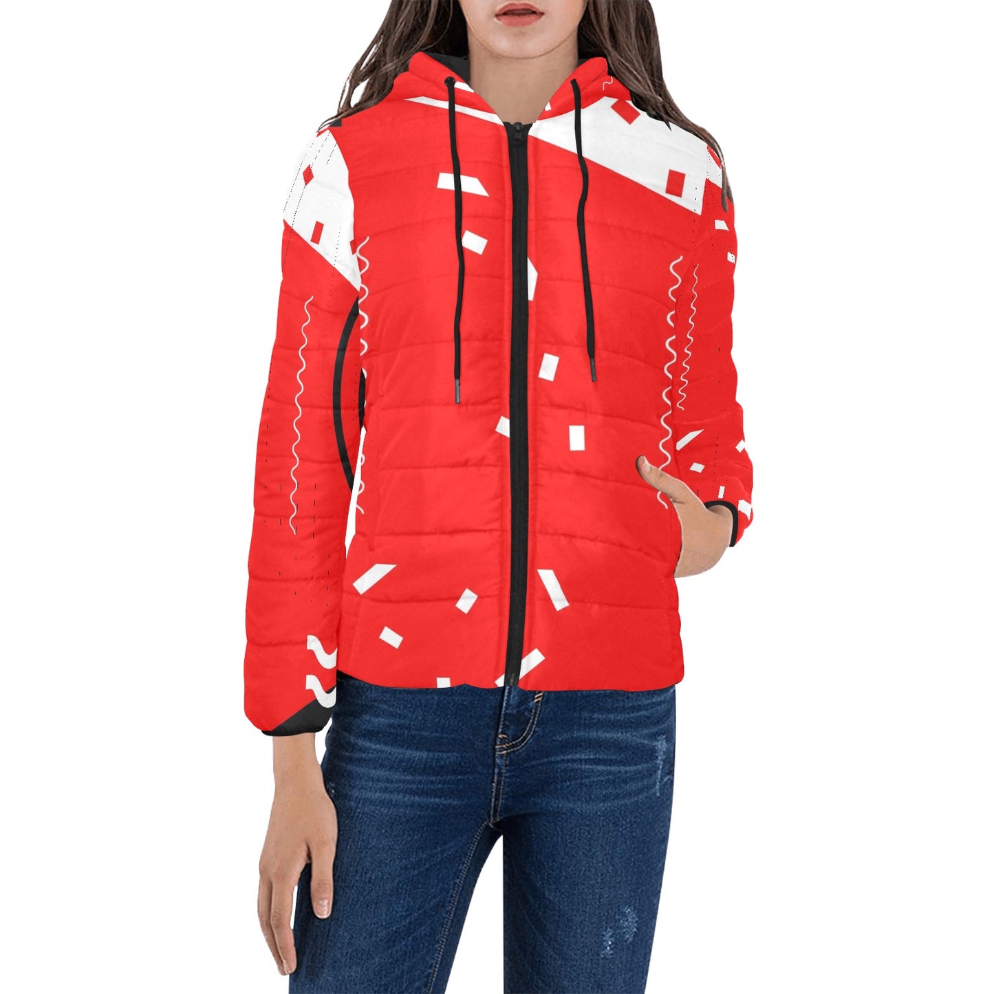 Red Does It Good Women's  Hooded Jacket