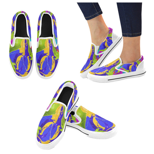 Color Mix Women's Slip-on Shoes