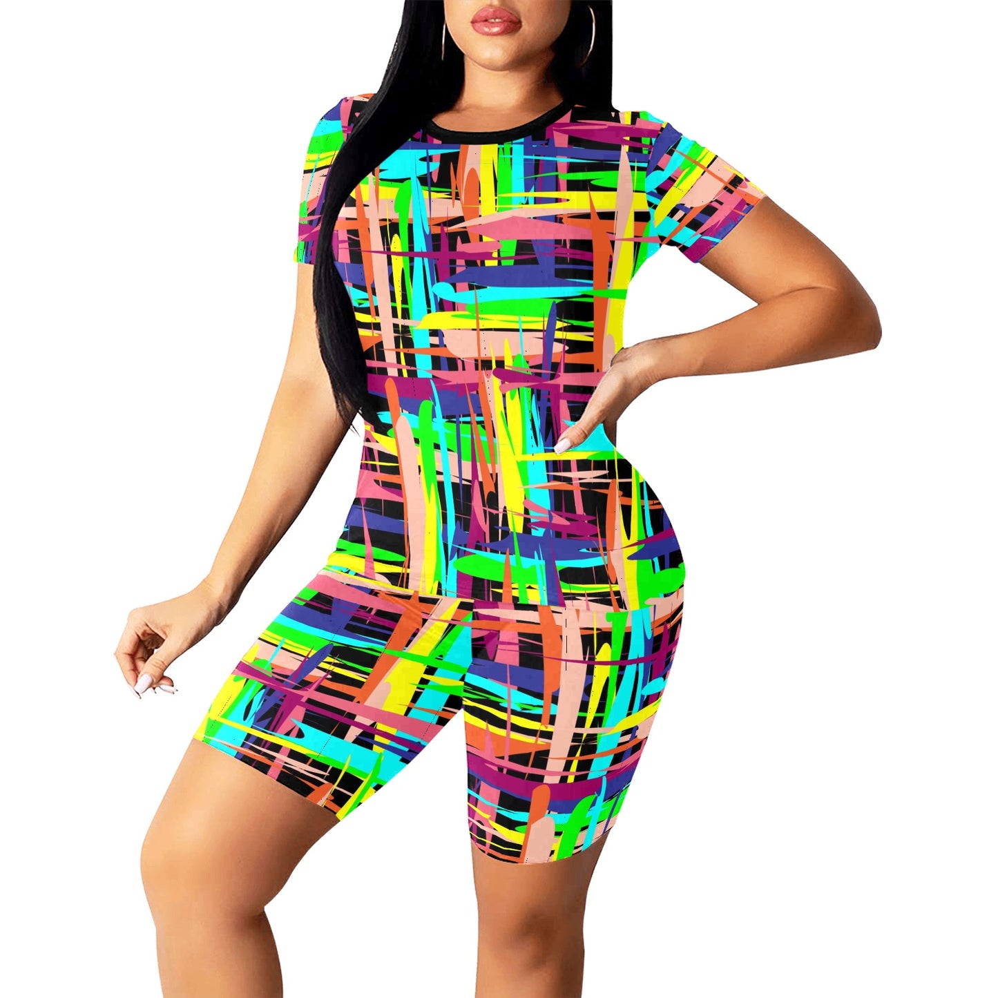 Colorful Lights Women's Short Set