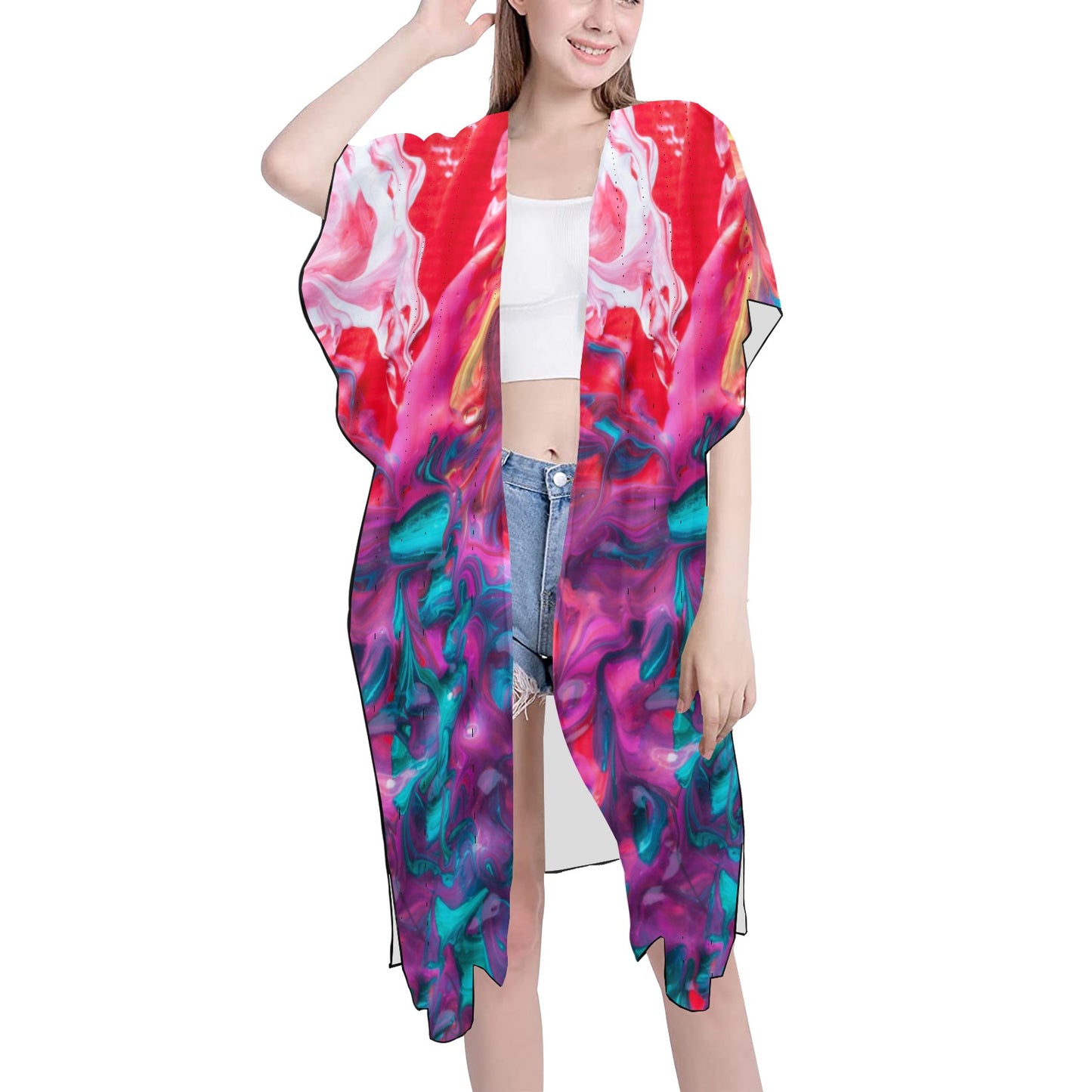 Spring Summer Chiffon Cover Up