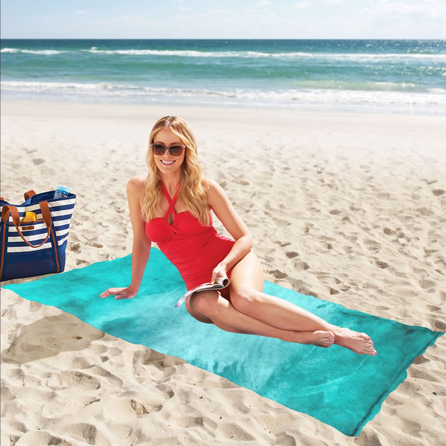 Blue Lagoon Beach Towel 32"x 71"