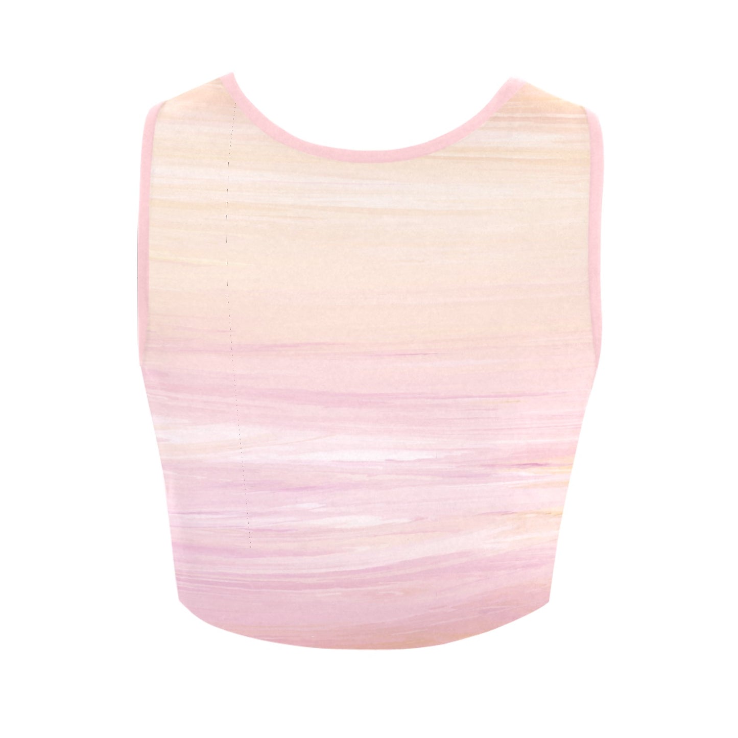 Peach Ombre Women's Crop Top