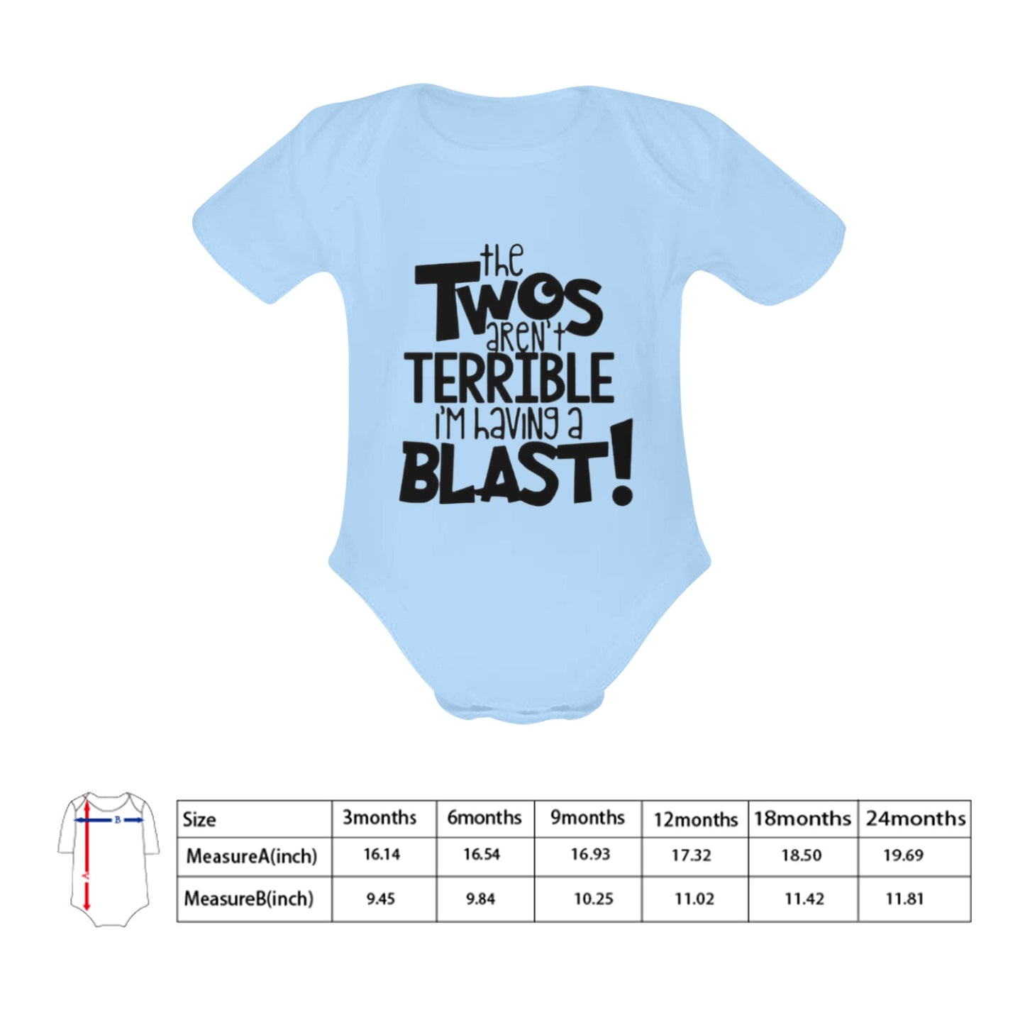 Terrible Two's Baby Onesie