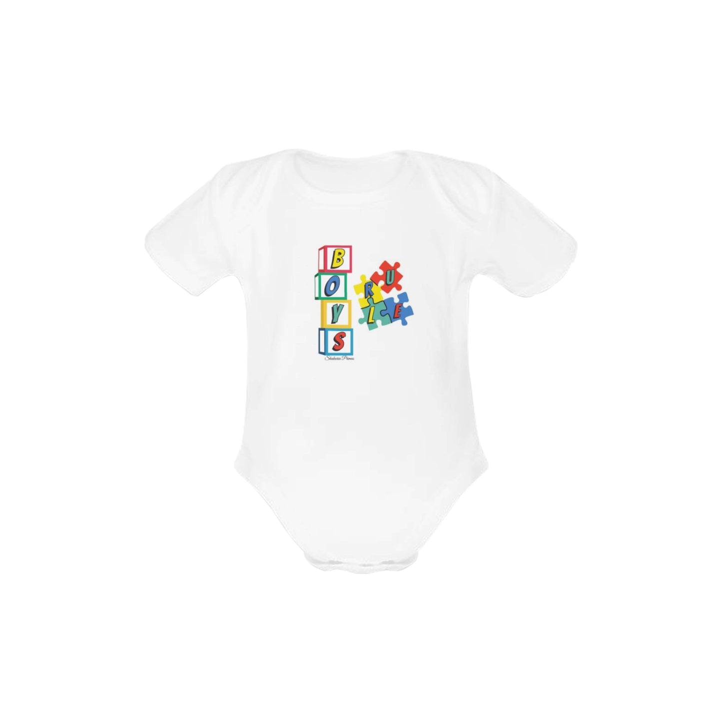 Boys Rule Baby Onesie