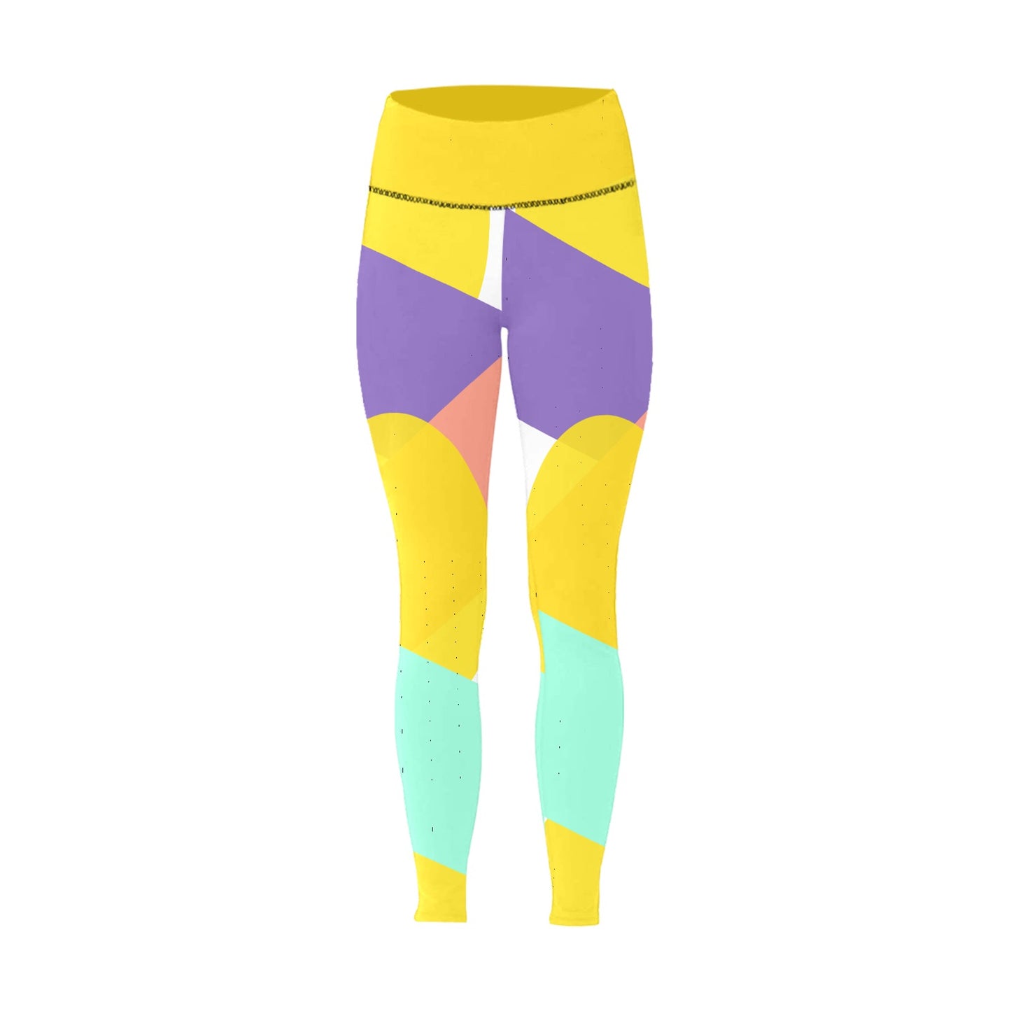 Multi Colored Women's High-Waisted Leggings