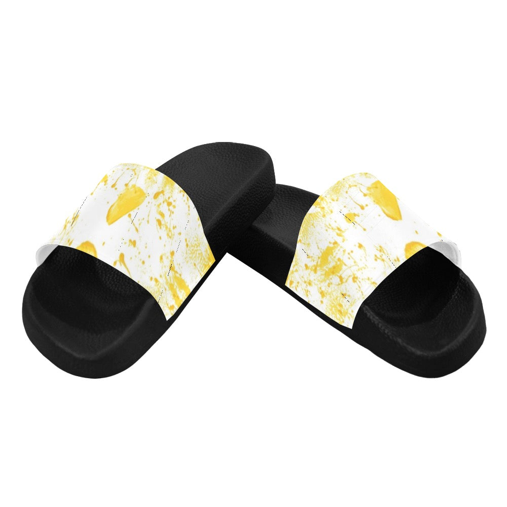 Yellow Splash Women's Slides