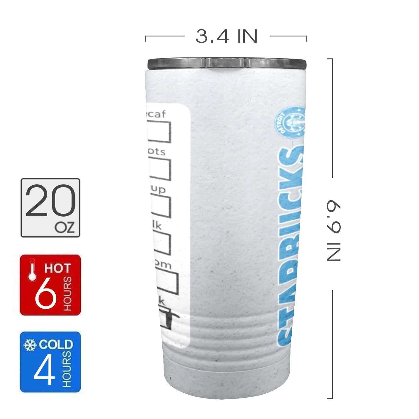 Lions 20oz Insulated Stainless Steel Mobile Tumbler