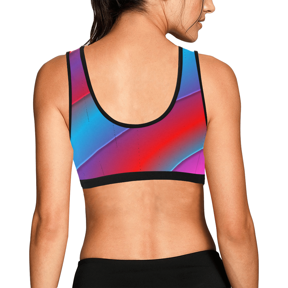 Red Brite Women's Sports Bra