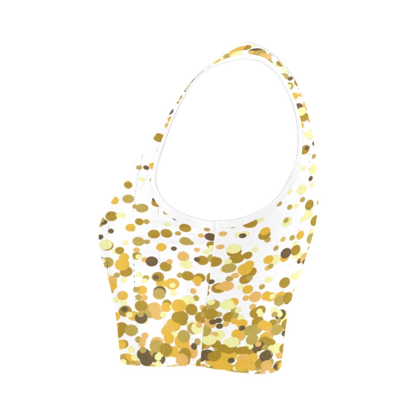 Gold Confetti Women's Crop Top